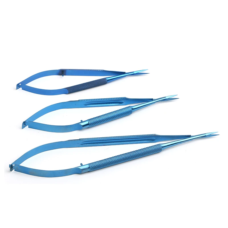 Medical Micro Scissors Straight Tip Curved Tip 12-18cm Surgical Precision Cutting Tools for Medical Use