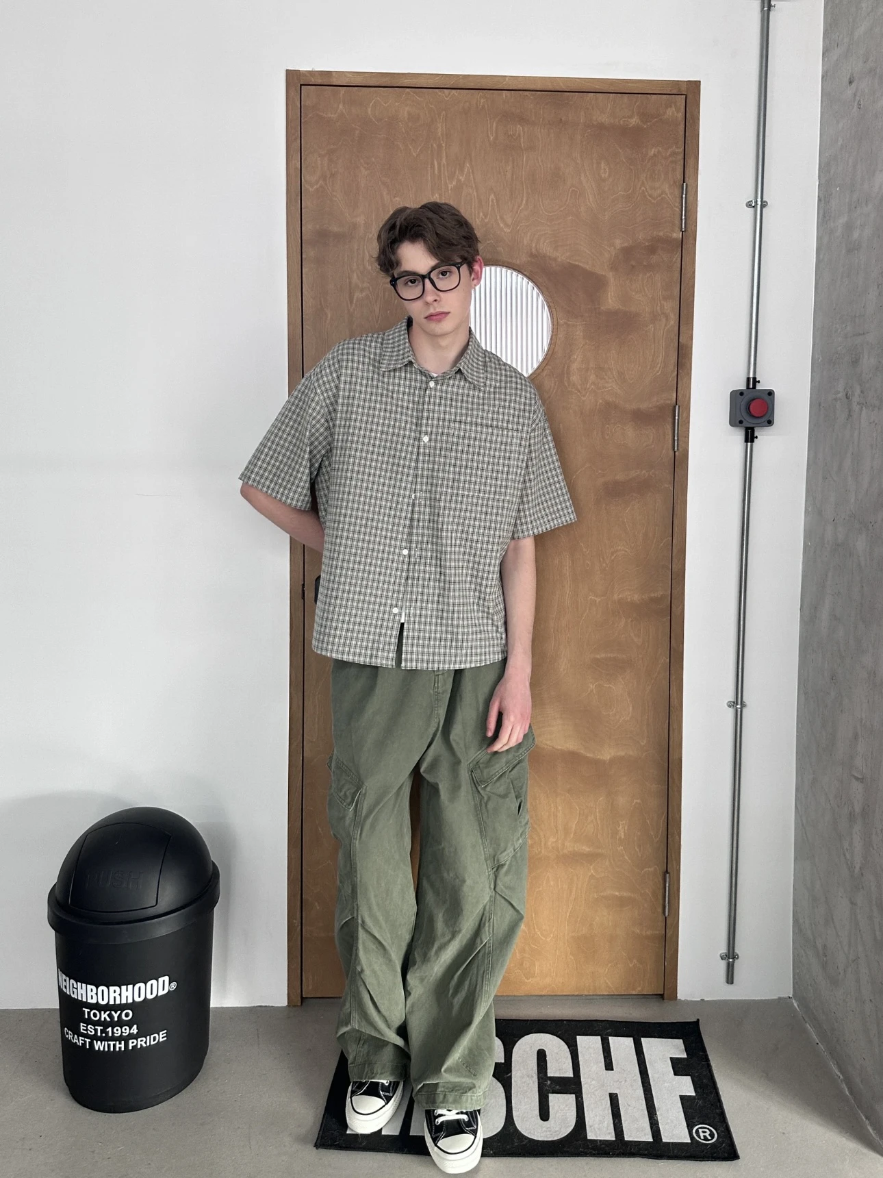 

Коврик Cleanfit Comfortable Plaid ort Sve irt ex Summer Casual Loose Versatile f Sve irt для молодежи