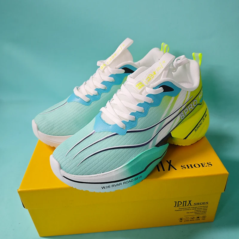 Men's Sports Running Shoes Breathable Lightweight Women's Carbon Plate Sports Anti Slip Tennis Shoes New 2025 Large Size 36 47