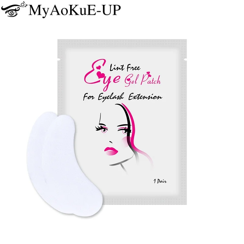 100Pairs Eyelash Patches Hydrogel Gel Eye Patches Wholesale False Eyelash Extension Under Eye Pads Makeup Tools