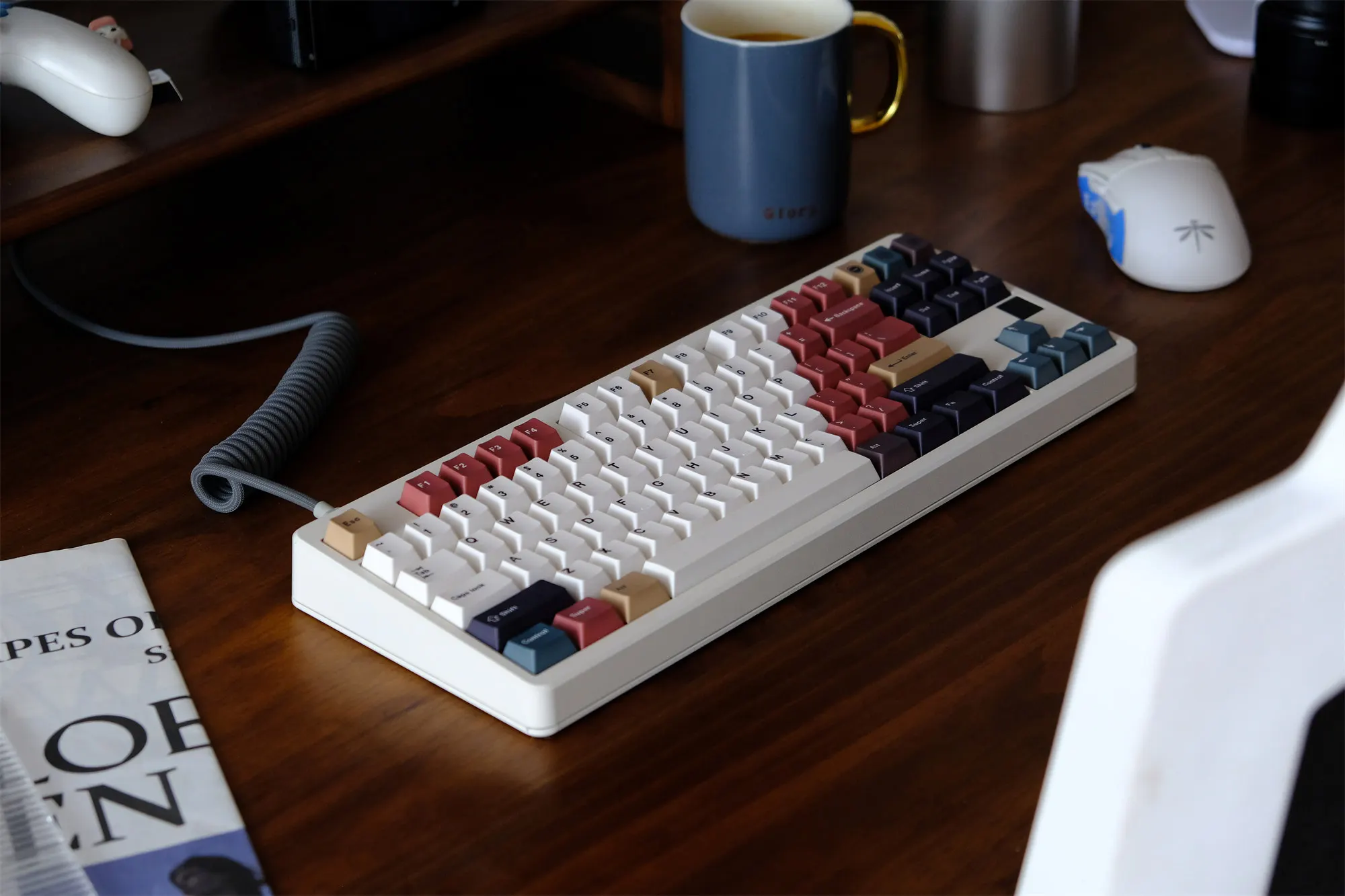 GMK-teclas de luces mixtas, teclas PBT, perfil de cereza, DYE-SUB, personalizadas para teclado mecánico, 129 teclas