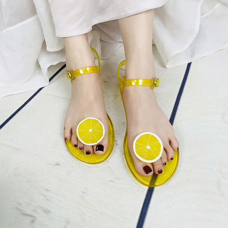 Sandals, Round Toe New Jelly Sandals, Women's Non Slip Soft Bottom PVC Beach Sandals, Summer Outdoor Multi Style Sandals