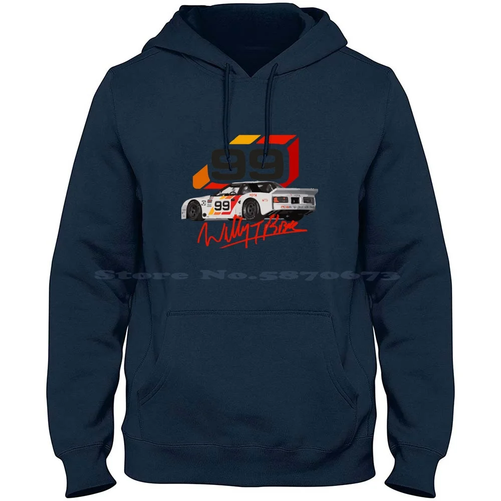 Willy T Ribbs 1986 Celica Imsa Gto Racecar 100% Cotton Hoodie Logo Jdm Racecar Ae86 Frs Motorsports Gt86 Classic Car