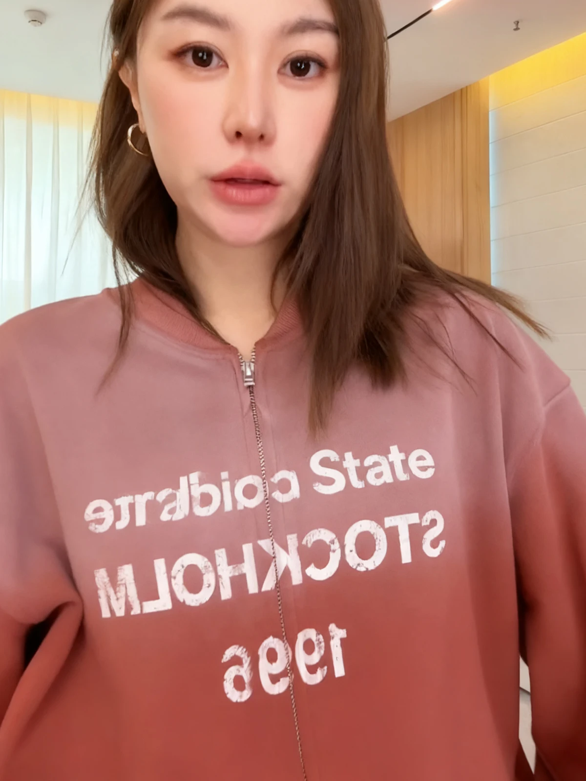 

Американский стиль, модный женский хлопковый пиджак свободного кроя с молнией и эффектом потертости, универсальный цветовой дизайн