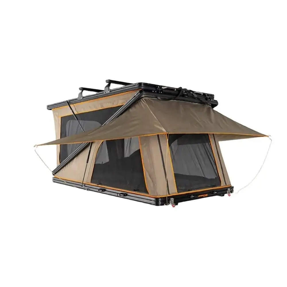 2025 New All Season Car Suv Hard Shell Roof Top Tents Waterproof Canvas Modern Automatic Z-shape Camping