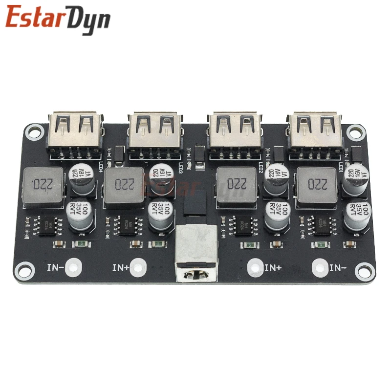 USB QC3.0 QC2.0 USB DC-DC Buck Converter Charging Step Down Module 6-32V 9V 12V 24V to Fast Quick Charger Circuit Board 5V