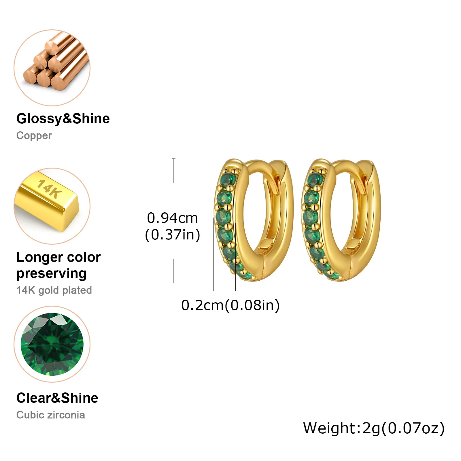 أقراط حلقية ملتوية للنساء ، مطلية بالذهب عيار 18 قيراط ، مجوهرات مكتنزة ، عناق ملفوف سميك ، أقراط دائرية ، لا تسبب الحساسية