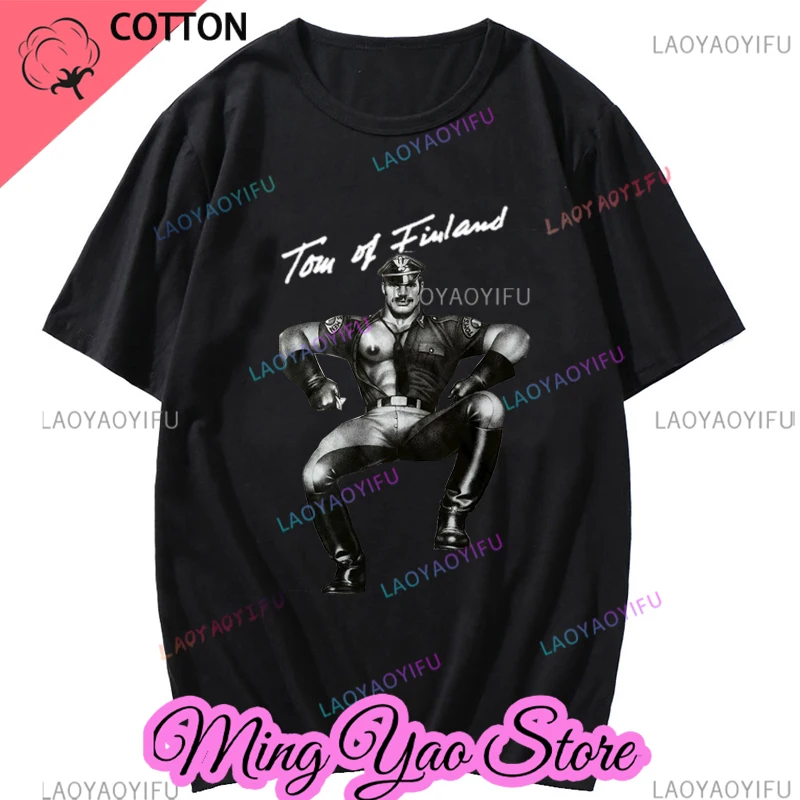 الأفلام الشهيرة شعبية أعلى بيع توم من فنلندا صديقها تي شيرت مثلي الجنس رجال الشرطة الرجال تي شيرت جديد إمرأة بلايز للجنسين