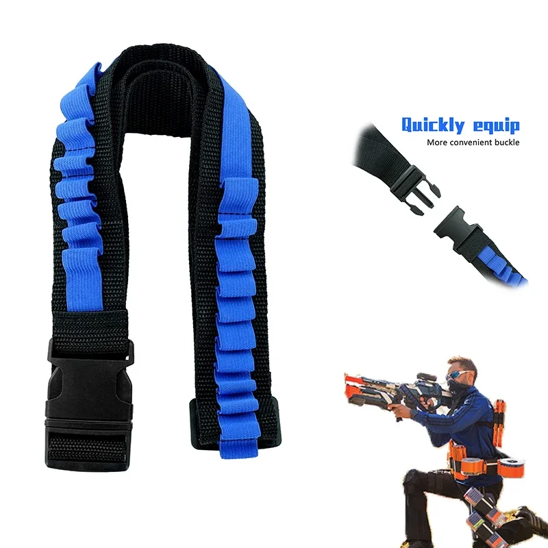 1pcs Store bullets and Bullet clip Toy Gun Soft Bullets Shoulder Strap Adjustable Clip Darts Ammo Storage Belt for Blasters