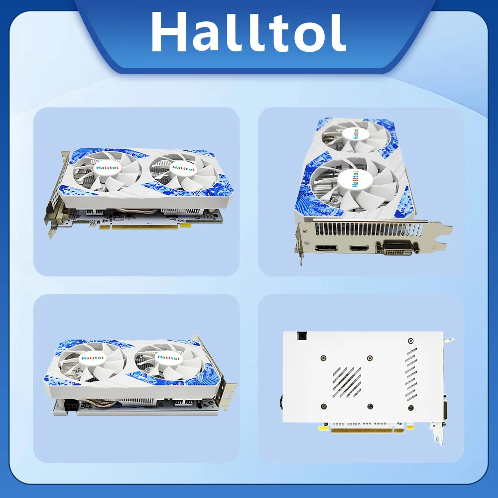 Imagem -04 - Halltol-placas Gráficas Amd Radeon Rx580 8g Memória Gddr5 Placa de Videogame Componentes para Computadores Desktop Pcie3.0 X16 Hdmi dp 2