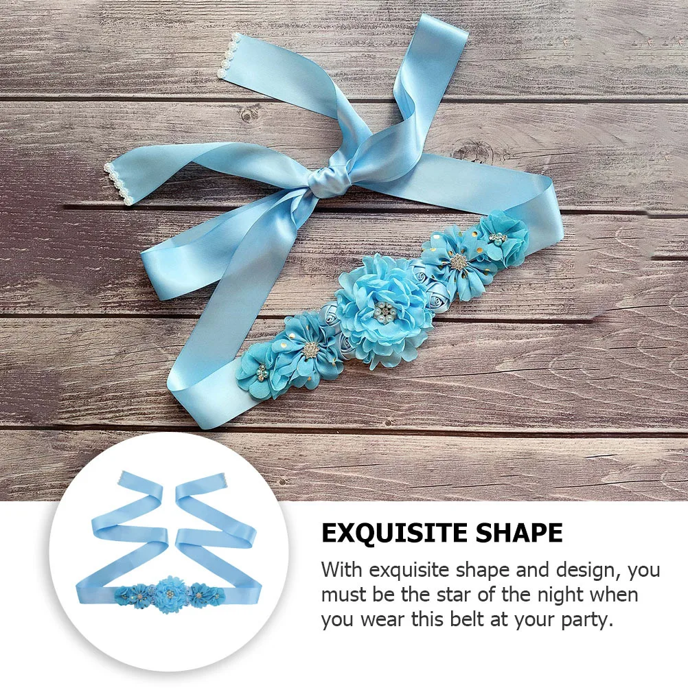 

Floral Belt for Dress Belts Women Dressy Flower Elegant Dresses The Flowers Pregnant Woman