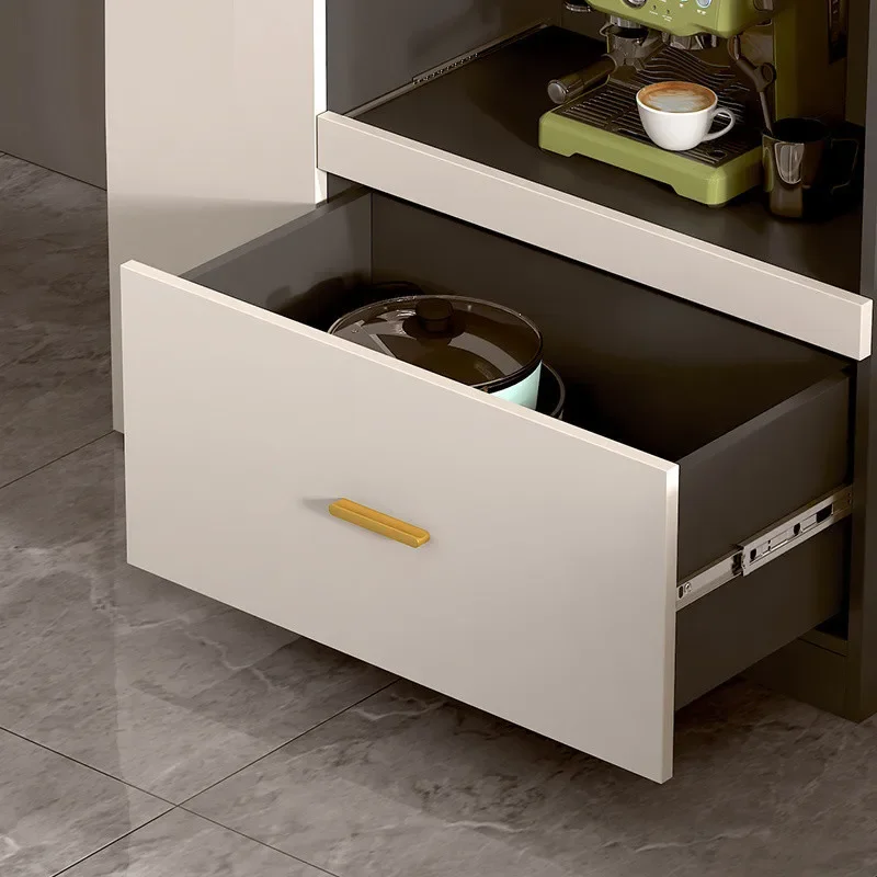 Factory Direct Compatible With Light Luxury Dining Side Cabinet Integrated Against The Wall Household Kitchen Storage Cabinet