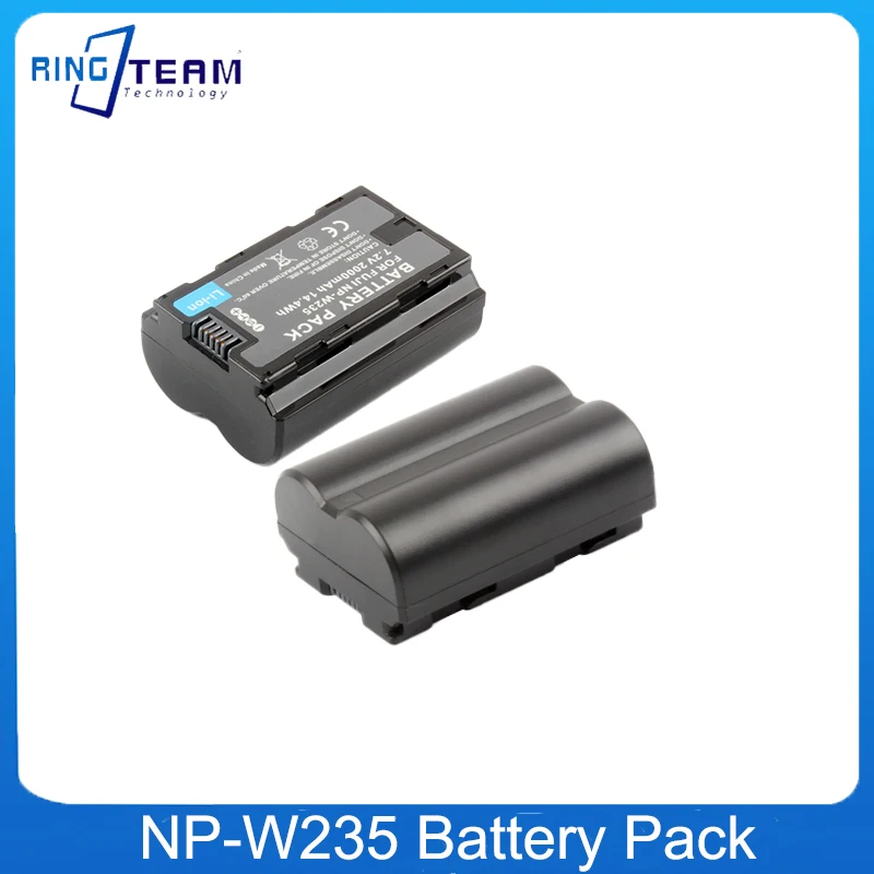 2PCS/LOTS Rechargeable Battery NP-W235 NP W235 For Fujifilm X-T4,GFX 100S,GFX 50S II,VG-XT4,X-T5,X-H2S