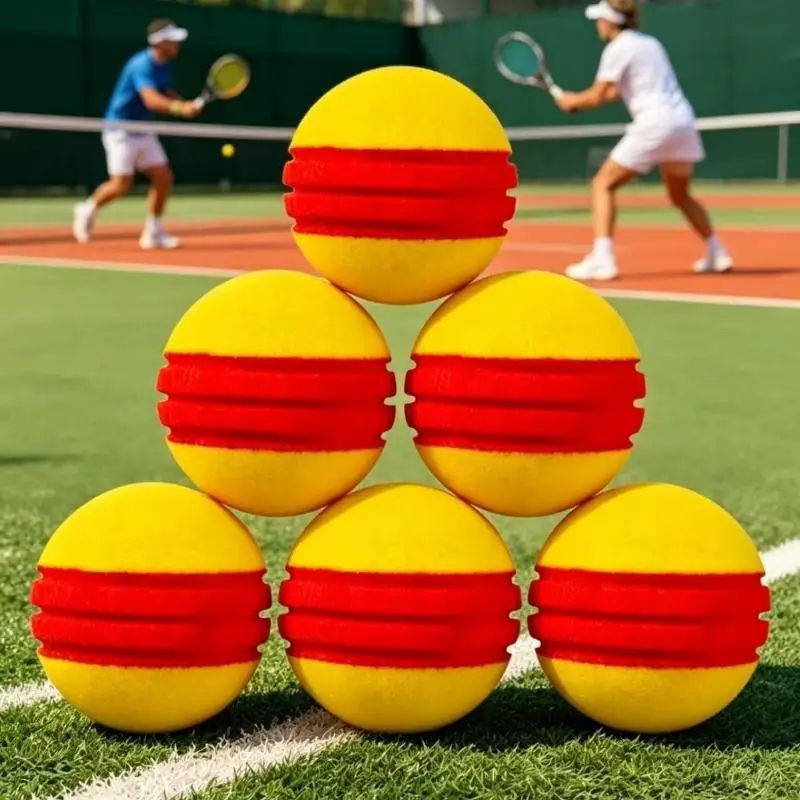 Soft Training PU Foam Tennis Ball High Bounce Safe 3.5 Inch 1PC for Beginner Practice Family Games Pet Interactive Toy