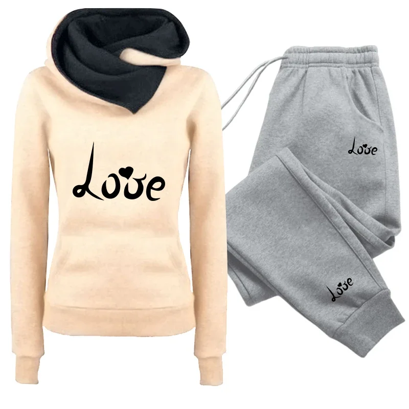 Women's Set/Hoodie/Pants 2026 Fashion Tracksuit Hooded Sweatshirt Sweatpants Autumn Winter Female Daily Casual Sports Outfit