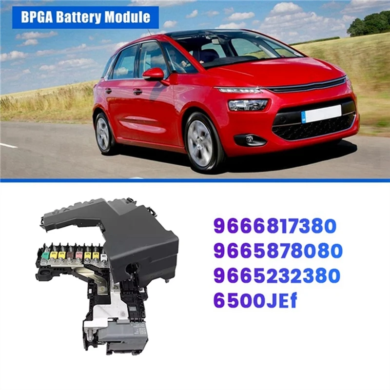 

6500JE Блок предохранителей, модуль управления аккумулятором BPGA для Peugeot 508 Citroen C4 C4L DS4 DS5 9666817380 9665878080 9811475080 -N26R