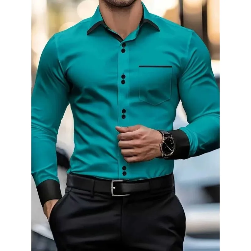 

3D Print Collar Shirt Floral Print Casual Male Workwear Spring Season Fashionable Printed Collar Top Cross-Border European Style