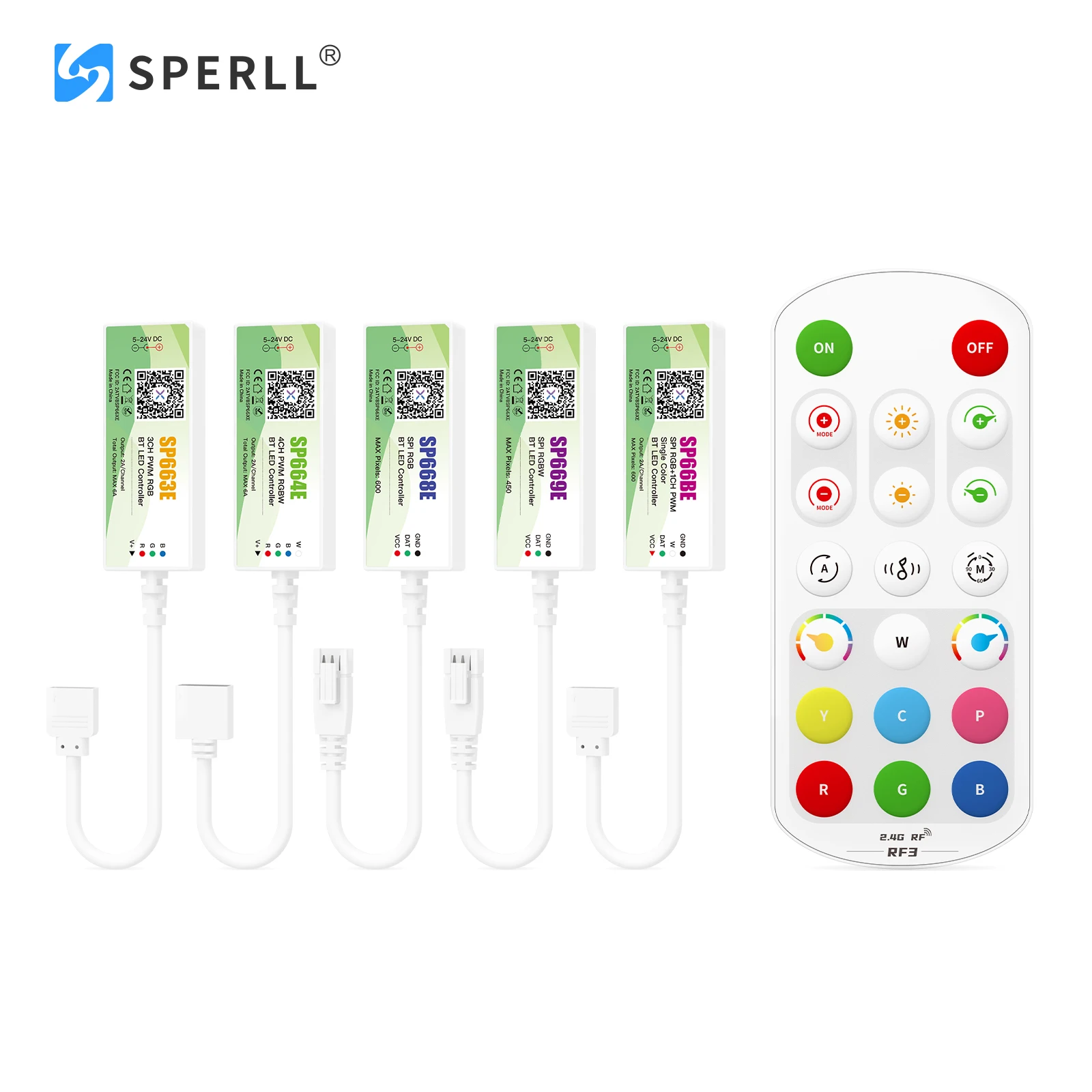 

Контроллеры SP663E SP664E SP669E BT LED RGB RGBW WS2811 UCS1903 WS2814 SPI для светодиодных лент, управление через приложение, музыкальный режим, DIY, 3-канальные, 4-канальные, ШИМ, DC 5-24В