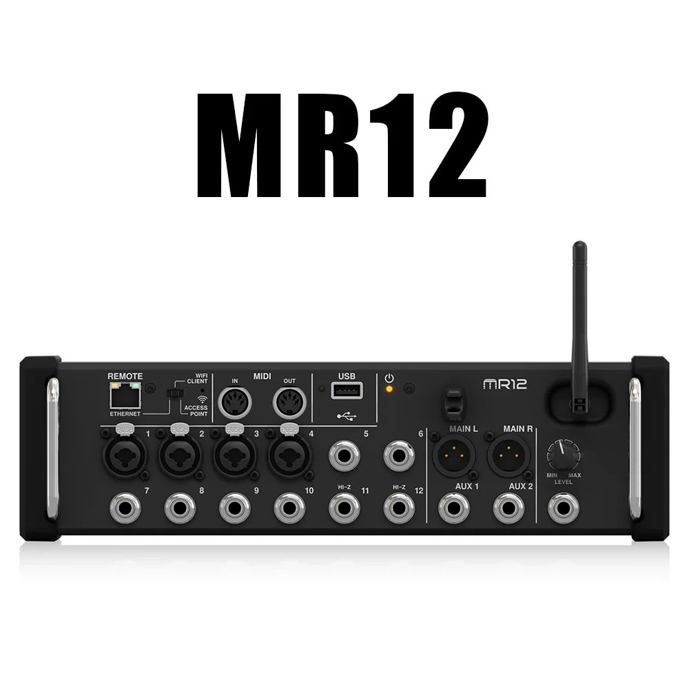 

Профессиональный цифровой микшерный пульт MR18 MR12 для студийной записи, DJ-пульт, многодорожечный аудиомикшер для студийного использования
