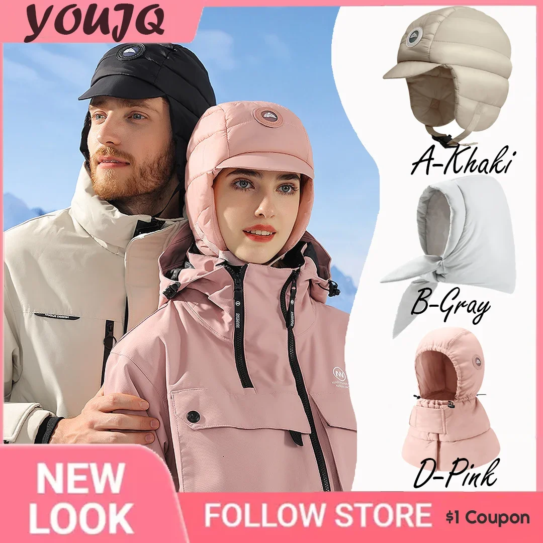 

INS Winter Oudoor Hats For Women Men Women Ear Flap Cap Trooper Trapper Snowproof Ski Hat Thermal Soft Gorras Windproof Caps