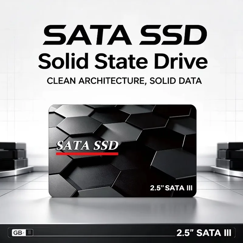 2.5 Inch Internal Hard Disk SATA3 SSD 500GB 1TB 2TB 4TB High Speed Solid State Drive For Laptop Desktop Computer Storage Upgrade