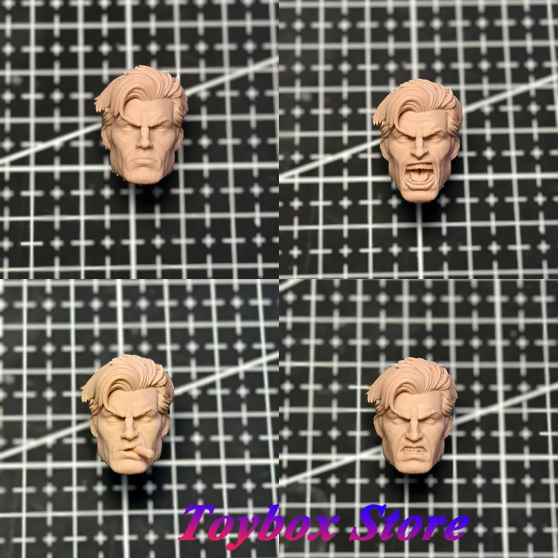 

1/12 Scale The Punisher Man Figure Unpainted Head Sculpt Model Toys Customization For 6" Ml Shf Mezco Mafex Mcfarlane Body