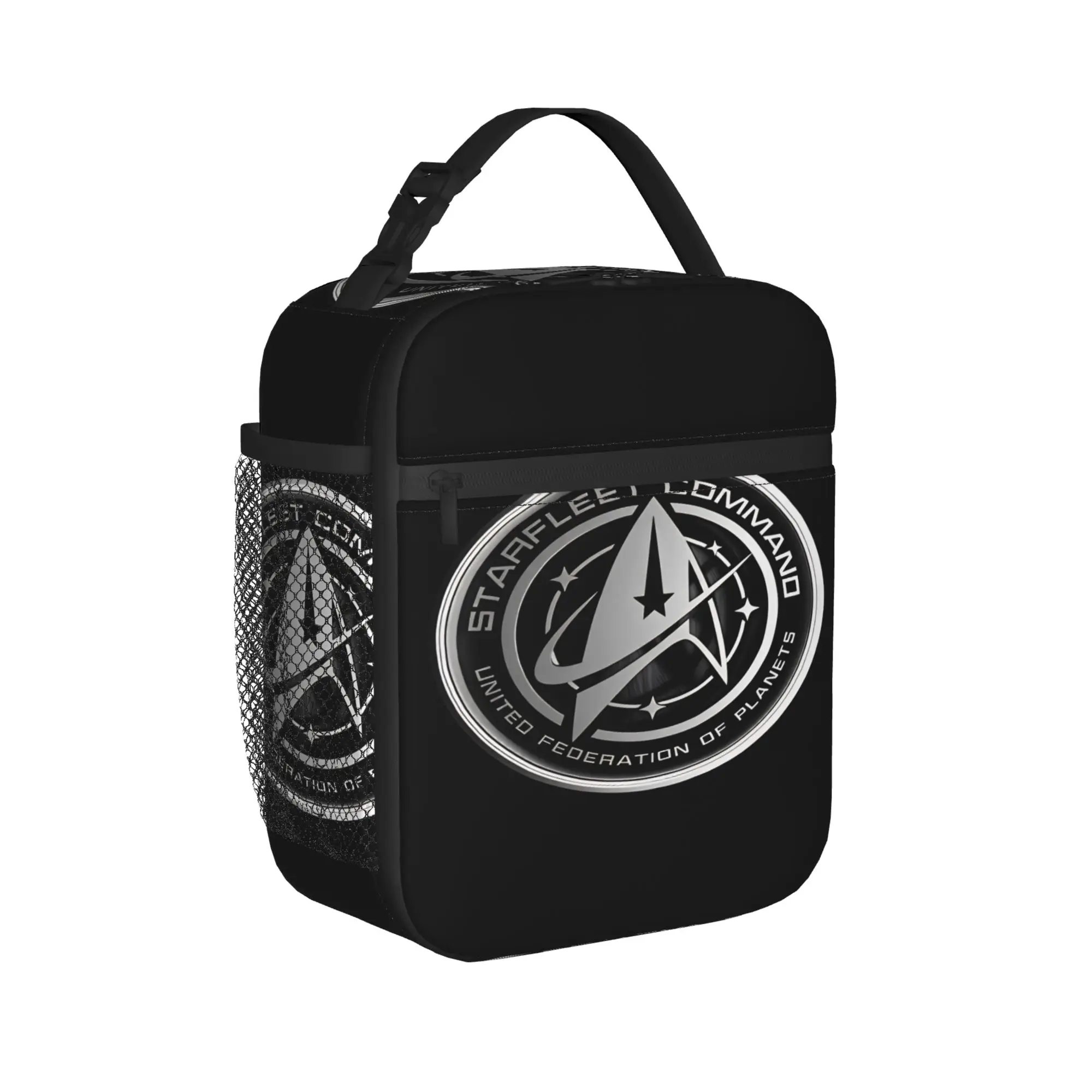 S-Star T-Trek Ship Movie  Lunch Bag  Kawaii Lunch Box School Portable Tote Food Bags For Girls Oxford Print Cooler Bag