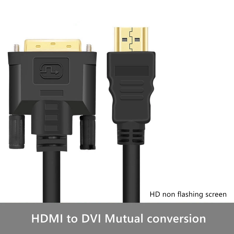 Kabel HD konwersji HDMI do Adapter DVI 1m 1.5m 2m 3m 5m 4K wysokiej rozdzielczości TV komputer Monitor projektor Ps3/4 przewód połączeniowy