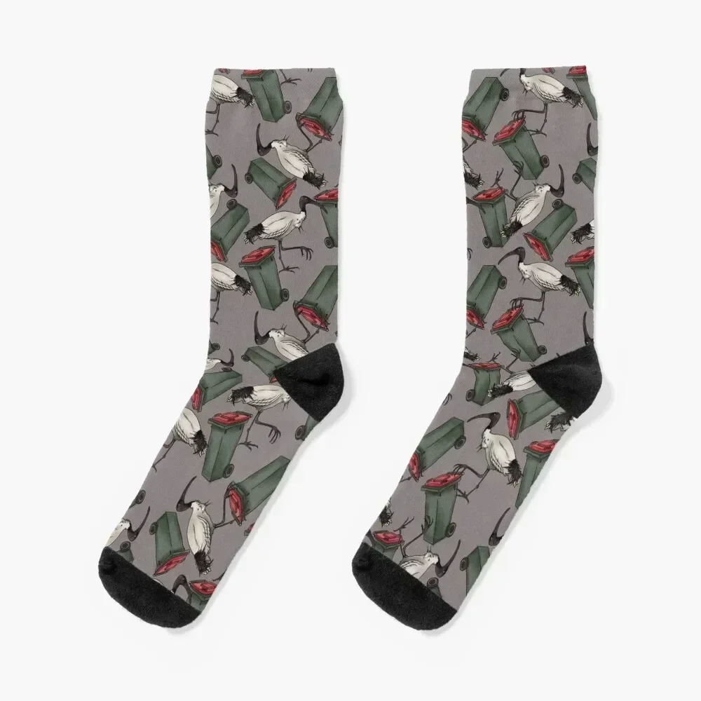 

Bin Chickens - Grey Socks christmass gift gym cartoon crazy Socks Girl Men's