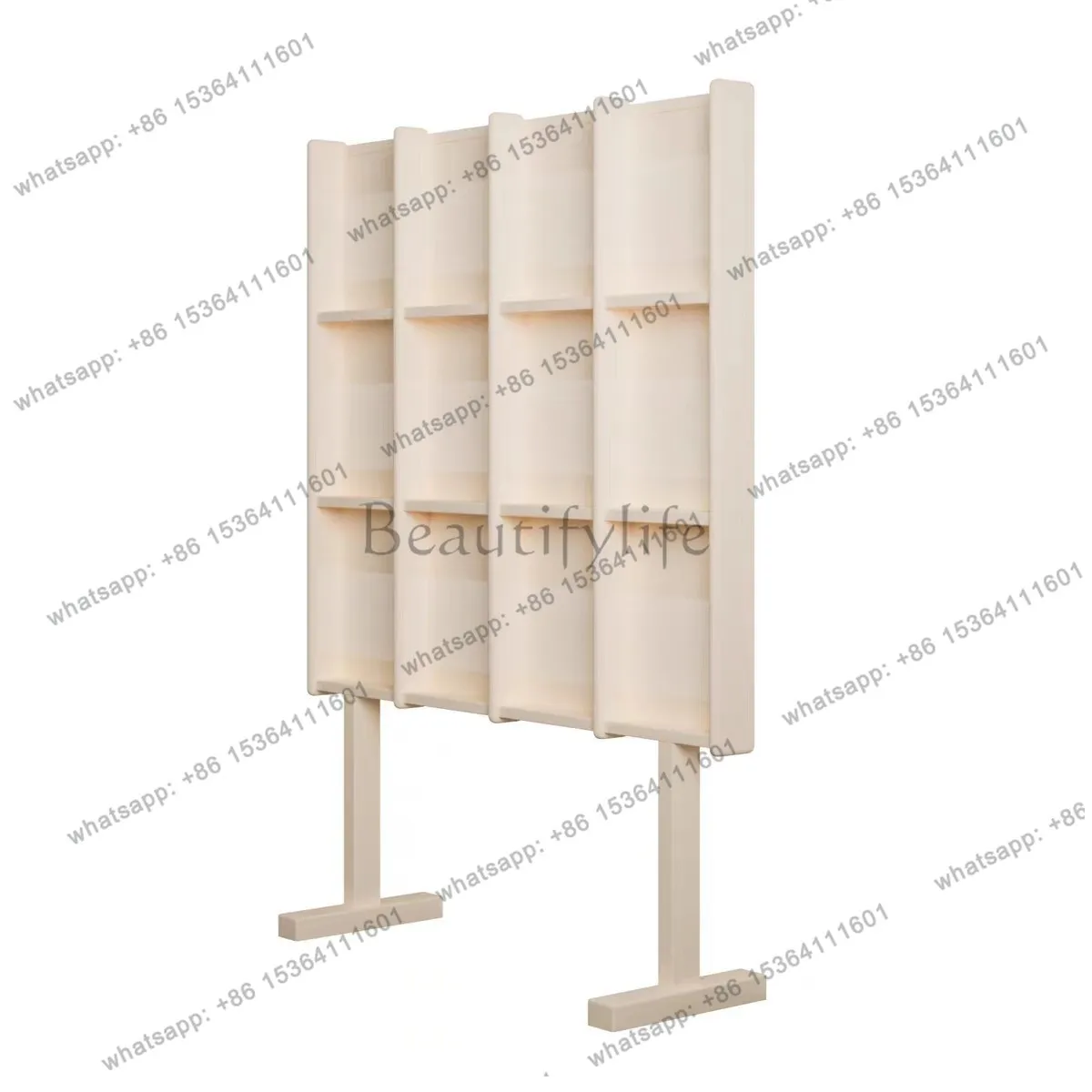 PG Magazine rack medieval solid wood reading bookshelf Japanese display creative acrylic floor newspaper CD shelf