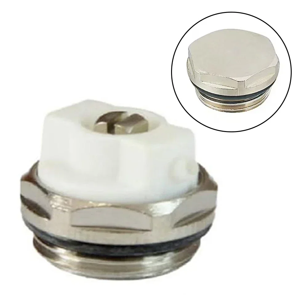 Chrome Finish Air Vent Radiator Valve Adjustable Discharge Nozzle Energy-saving Manual Directional Vent Reduce System Noise