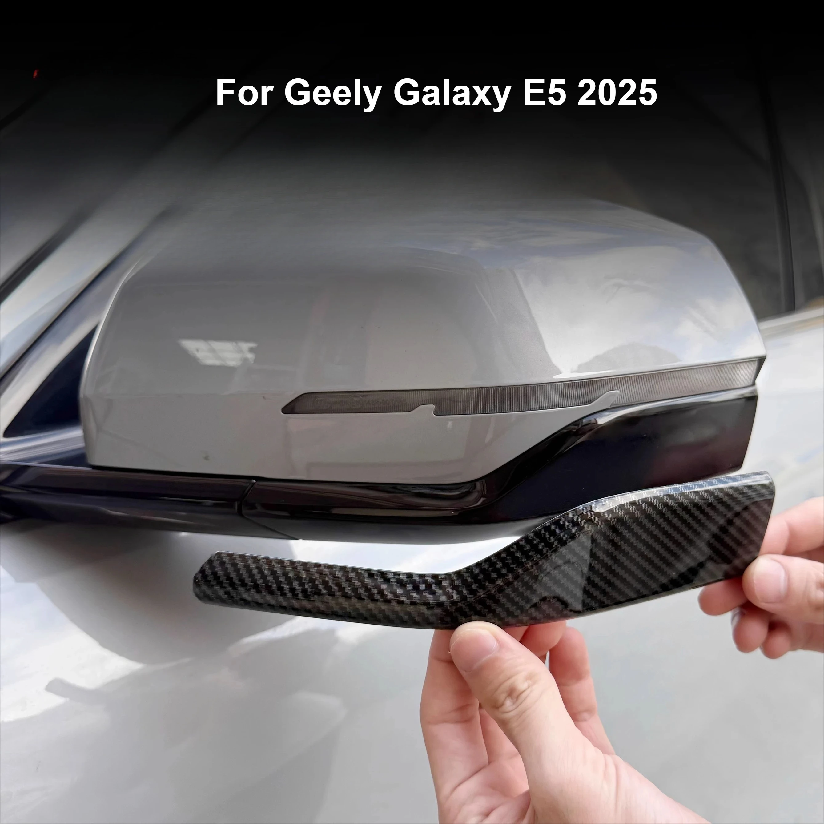 

Car Side Rearview Mirror Anti-collision Strips ABS Anti-scratch Wing Mirror Protective Sticker For Geely Galaxy E5 2025
