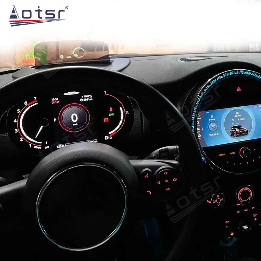 Panel Dashborad LCD Digital Speedometer Pusat layar Sentuh Untuk BMW Mini Cooper F series F54 F56 F60 2015 + Android GPS