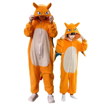 Costume de Dracaufeu Grenouillère Pokémon Hommes Femmes Garçons Tenue de festival Filles Fête de pyjama d’hiver Cosplay Dragon Cosplay Kigurumis 10 meilleures ventes de peignoir Pokémon - No 10