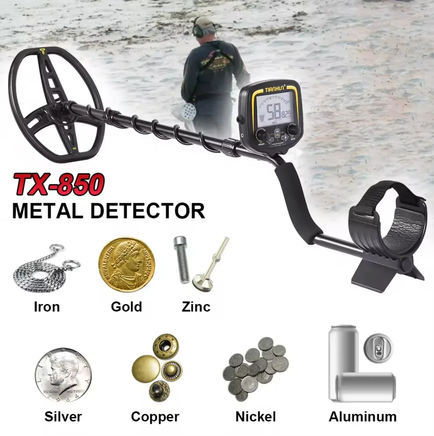 YYHC-High Sensitivity Long range 5 meters deep metal detector underground gold detector