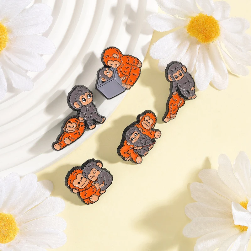 4-7-teiliges Set Anime-Spiel Pixel-Art Katzen-Emaille-Pins, Niedliche Comic-Katzen, Elfen, Zauberer, Funkelnde Meereskreaturen, Dackel-Broschen, Schmuck-Abzeichen – Detail 14
