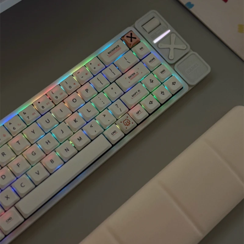 MG65/65PROLow Profile لوحة المفاتيح الميكانيكية باستخدام الحاسب الآلي الألومنيوم RGB سماعة لاسلكية تعمل بالبلوتوث المحمولة مكتب اللوحي ملحقات الكمبيوتر المحمول لوحة المفاتيح