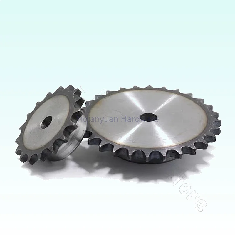 Yiqianyuan 1Piece 06B Chain Drive Sprocket 25-40 Teeth A3 Steel Gear Pitch 9.525mm Industrial Wheel