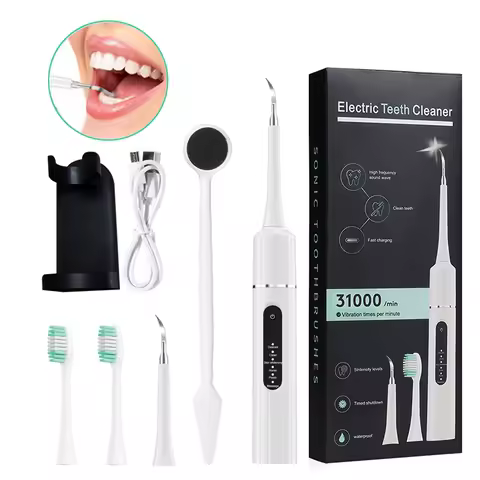 Electric Teeth Cleaner Whitening Instrument Waterproof USB Fast Charging Sonic Toothbrushes Device For Dental Brush Rechargeable