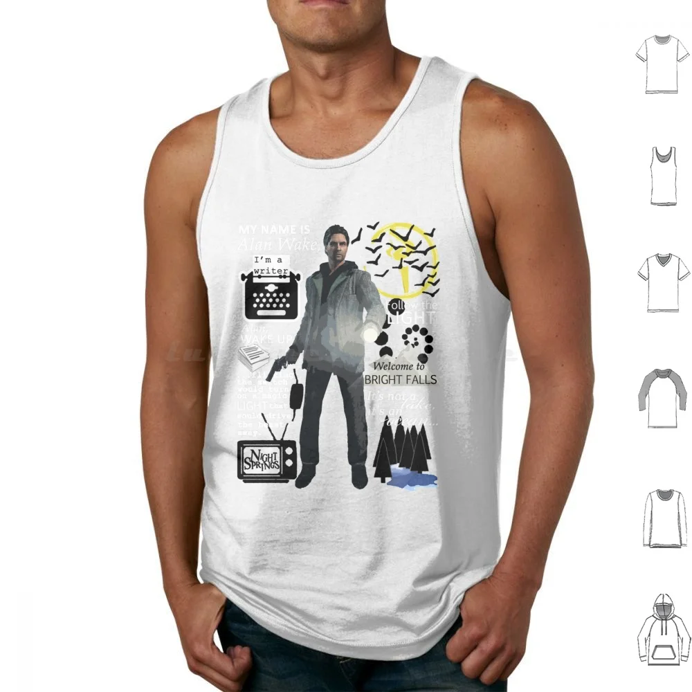 

Alan Wake Tank Tops Vest Sleeveless Alan Wake Control Remedy Federal Bureau Of Control Game Gaming Jesse Faden Control Game