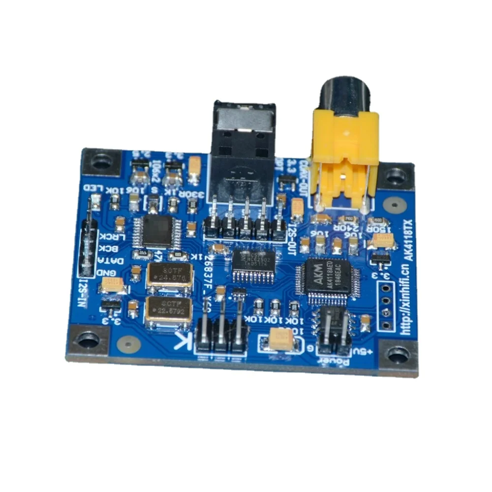 AK4118 Coaxial Fiber Optic I2S Output Board VOLUMIO MOODEF 24bit 192K For Raspberry Pi 2B 3B 3B+ 4B