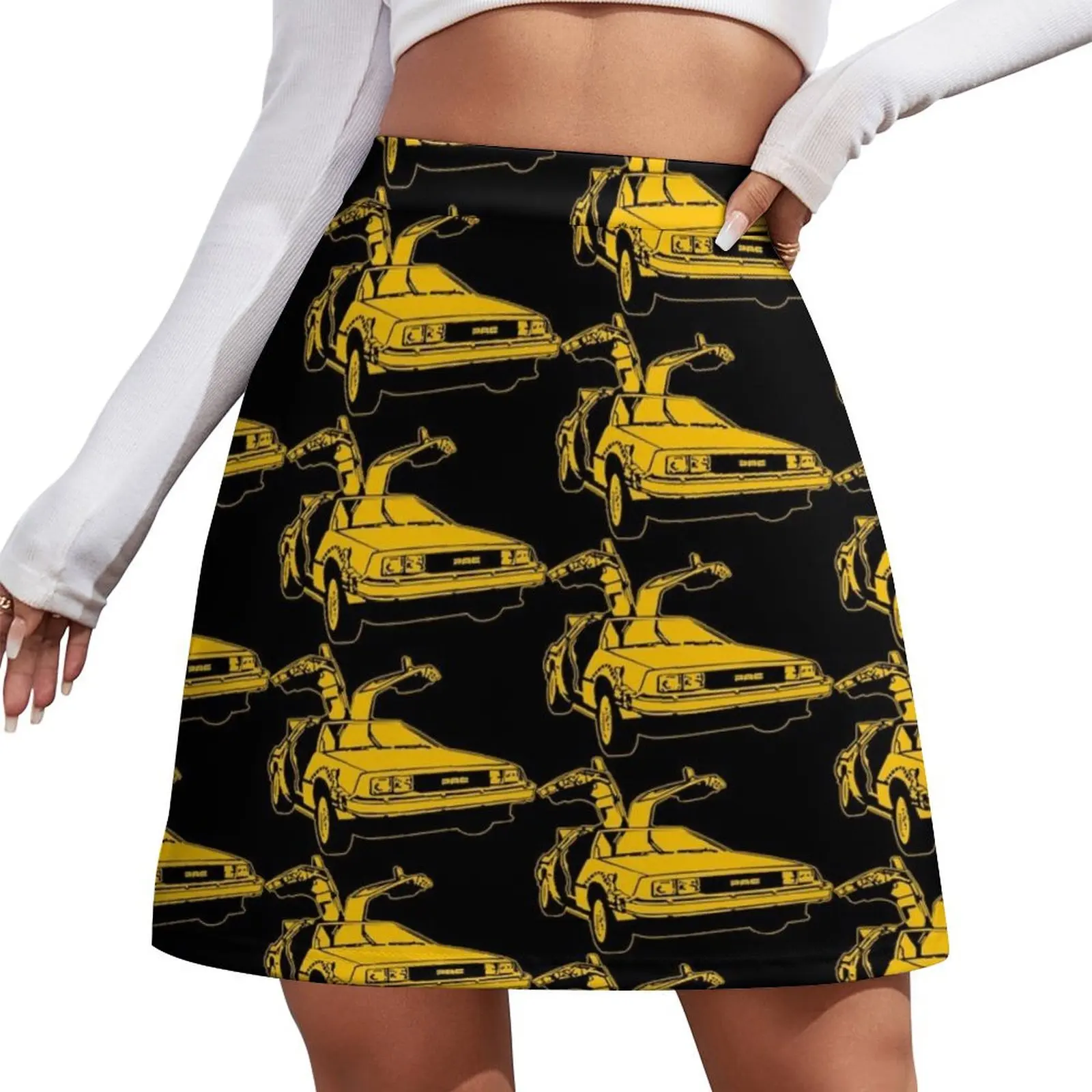 

Pac to the Future Mini Skirt korean ladies summer Skirt satin skirt women 90s aesthetic Mini