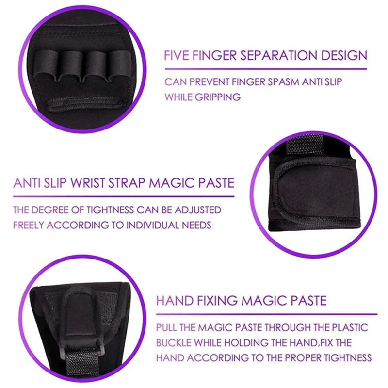 1PC Rehabilitation Finger Auxiliary Gloves Brace Anti Spasticity Splint Finger Hand Recovery Grip image 6