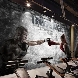Papier Peint Mural Personnalisé de Toute Taille, 3D, Abstrait, Boxe, Gym, miles, Salon, Canapé, TV, Ameublement de Maison, Imperméable