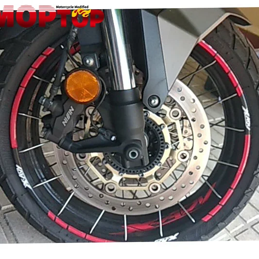 For Honda X-ADV 750 XADV750 Front Rear Tire Stickers Motorcycle Wheel Stripe Decals Reflective Waterproof Rim Tire Decals X ADV