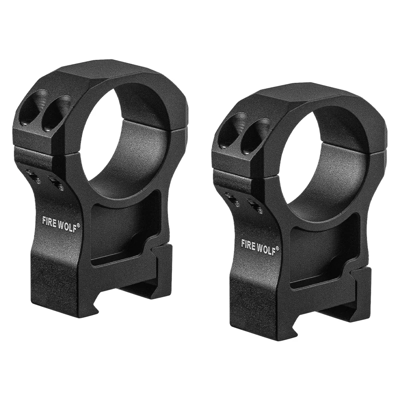 FIRE WOLF 2PCS Hunting Rifles Scope Mount Ring for Dia 30mm Tube Scopes Picatinny Rail Optical Mount 7075 Aluminum