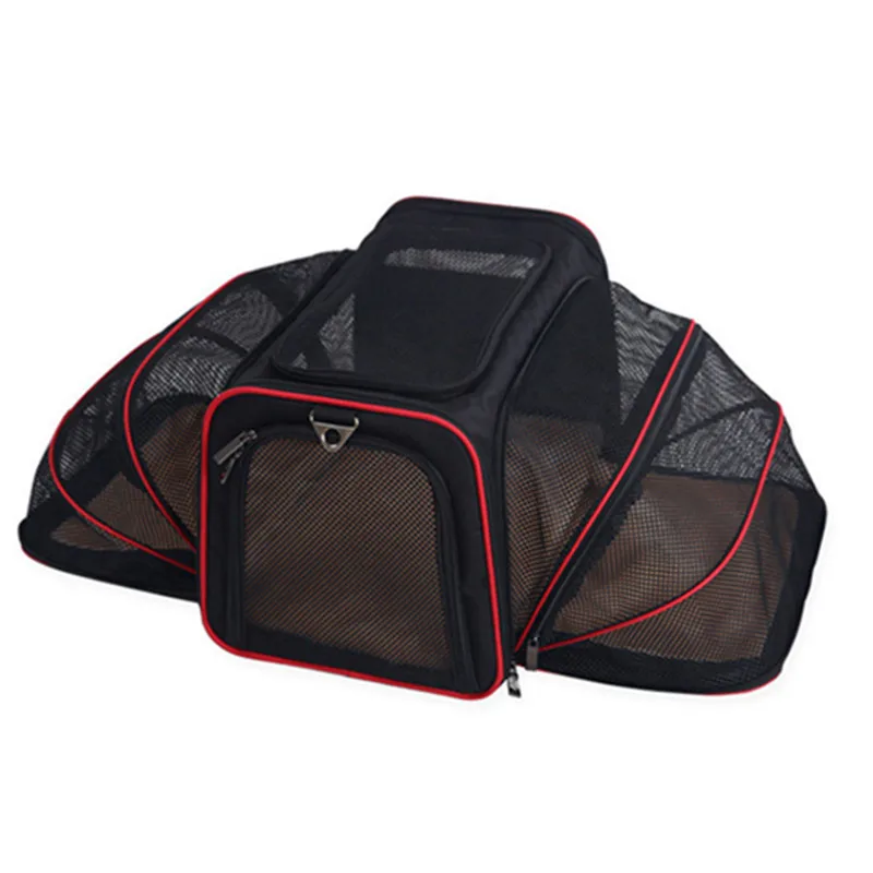 Dog Carrier Portable Backpack Car Basket Cat Tote Bag Expandable Breathable Pet Accessories Supplies Puppy Transport Travel