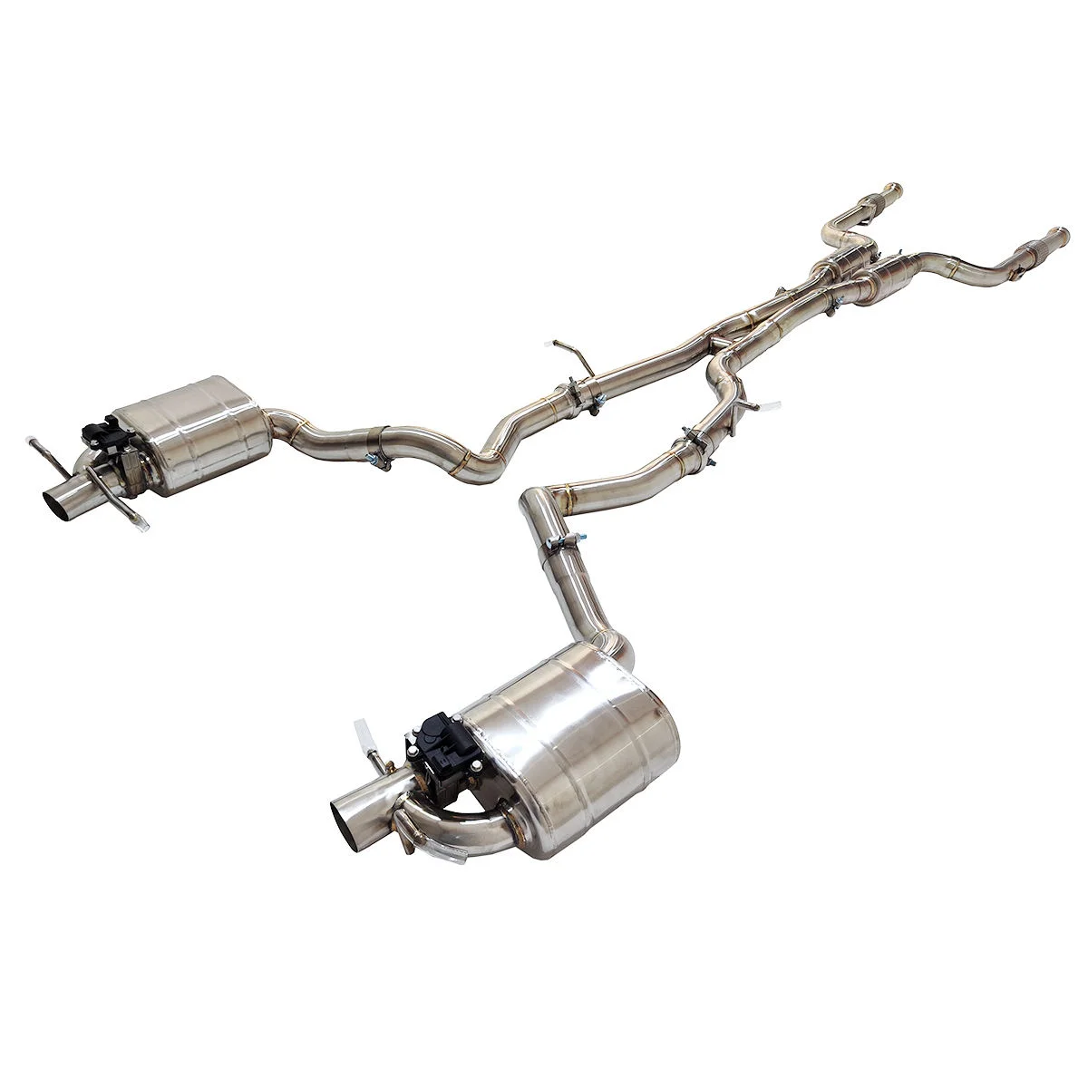 

SYPES Stainless Steel Catback Valve Exhaust System for 2017-2023 W205 C400 E400 C43 E43 3.0T with Resonator