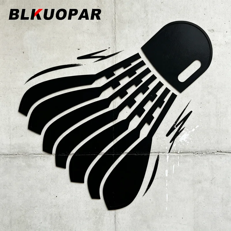 BLKUOPAR Badminton Car Sticker Personality Creative Funny Simple Funny Simple Vinyl Die Cut Decal Caravan Helmet Skateboard