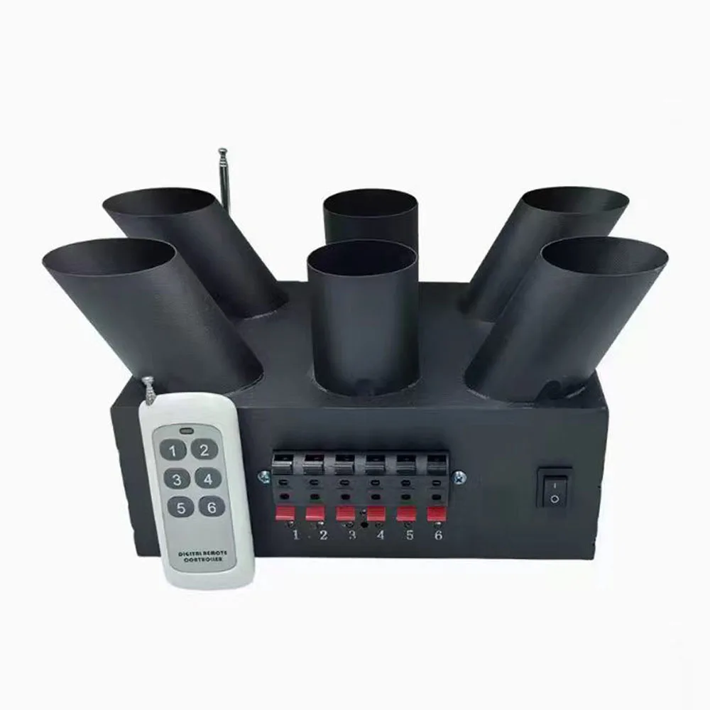 6 Channels Stage Cold Fountain Wedding Remote Control 6 Heads Cold Spark Stage Effect Machine
